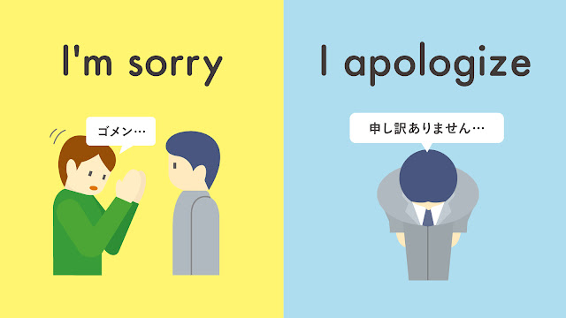 I'm sorry と I apologize の違い