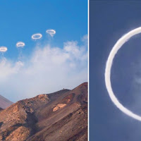 Disangka UFO rupanya fenomena 'cincin asap' yang jarang terjadi