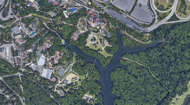 Busch Gardens Williamsburg Satellite View