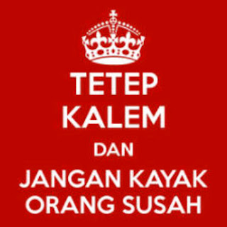 dp bbm keep calm dan jangan kaya orang susah