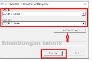 update firmware zoom g1x four