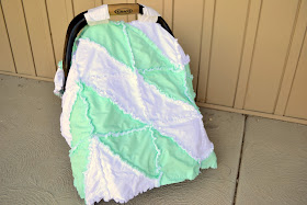 Free Chevron Rag Quilt Car Seat Tent Pattern