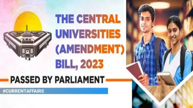 Rajya Sabha Passes Central Universities (Amendment) Bill 2023