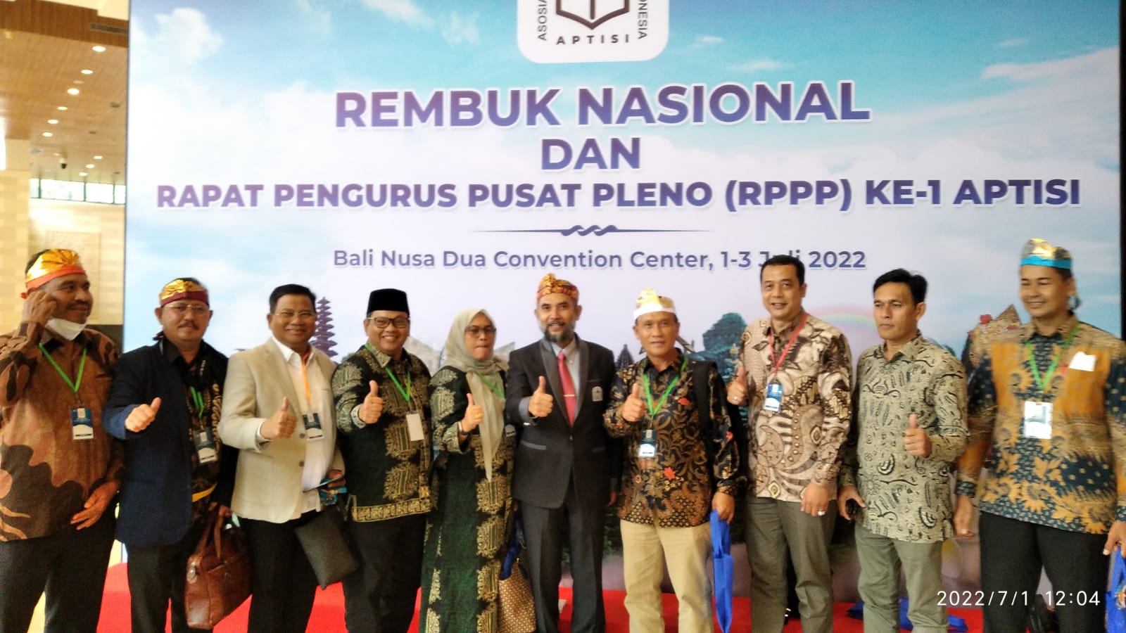 Ketua Pembina Yayasan Kebangsaan, Amiruddin Idris Ikut Rembug Nasional APTISI di Bali
