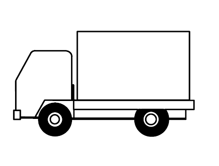رسم شاحنة سهله