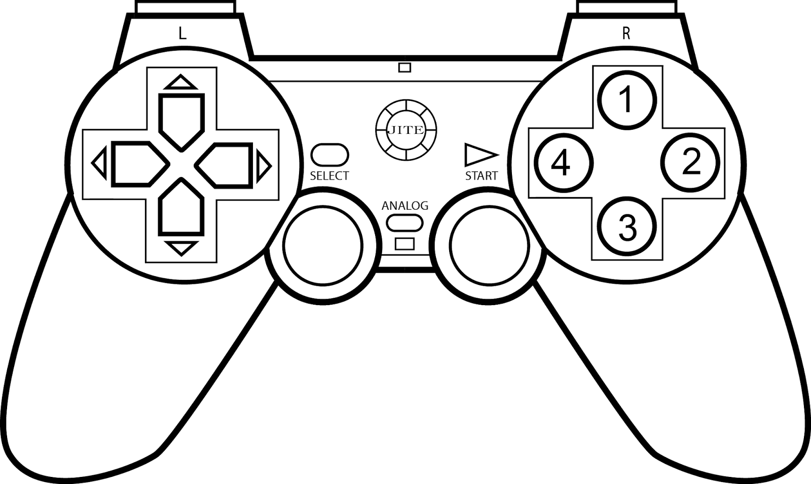 Download Game Controller Coloring Page Sketch Coloring Page