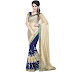 Blue Chiffon Embroidery Saree