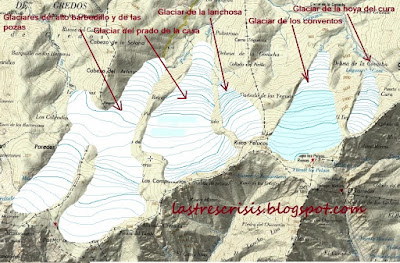 Glaciares del alto gredos, sector oriental.