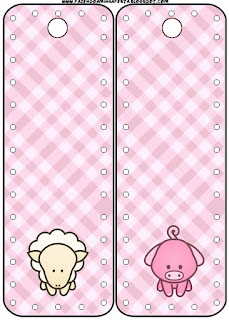 Baby Farm in Pink Free Printable Tags.