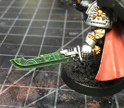 Deathwatch Watch Captain with Jump Pack WIP - sword closeup