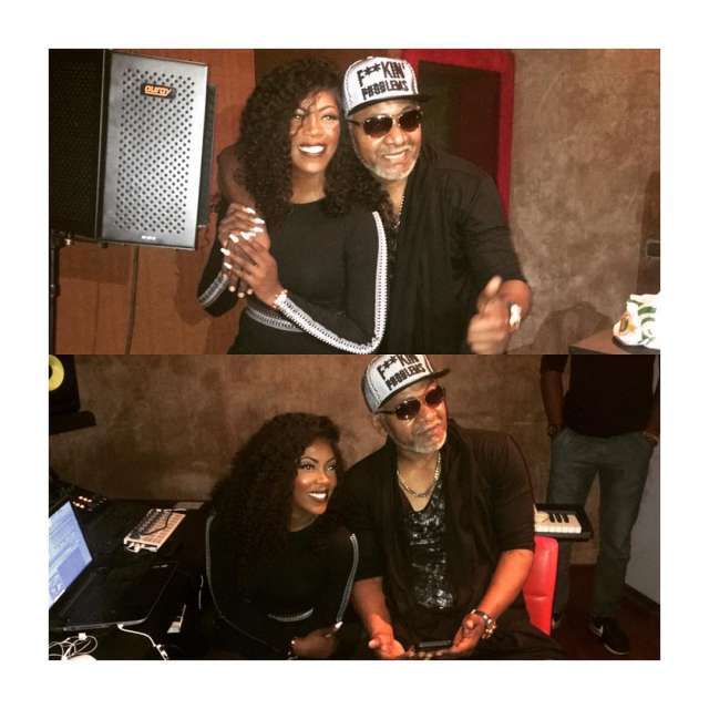 Mavins Tiwa Savage And Awilo Longomba Spotted During Studio Sessions