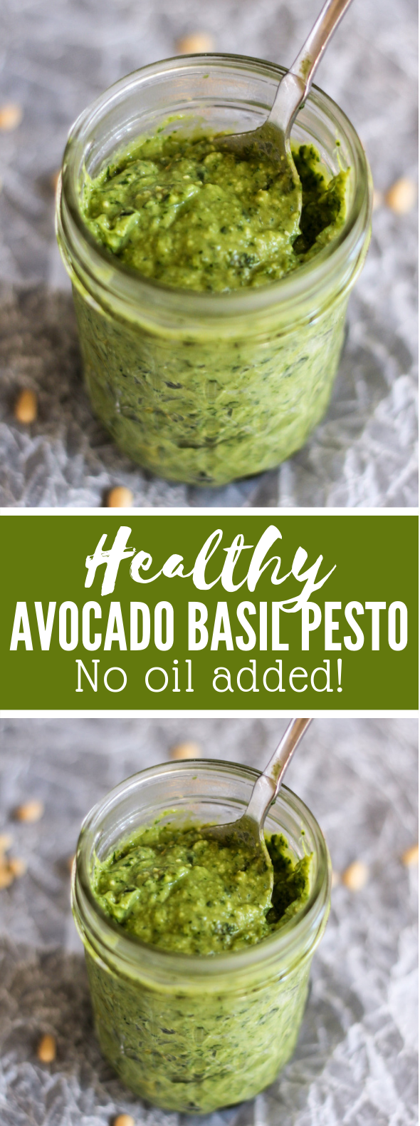How to Make Lightened-Up Pesto: A Recipe for Creamy Avocado Basil Pesto #healthy #glutenfree