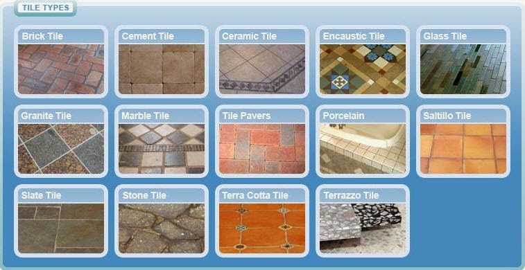 Beautiful granite and marble floor tiles