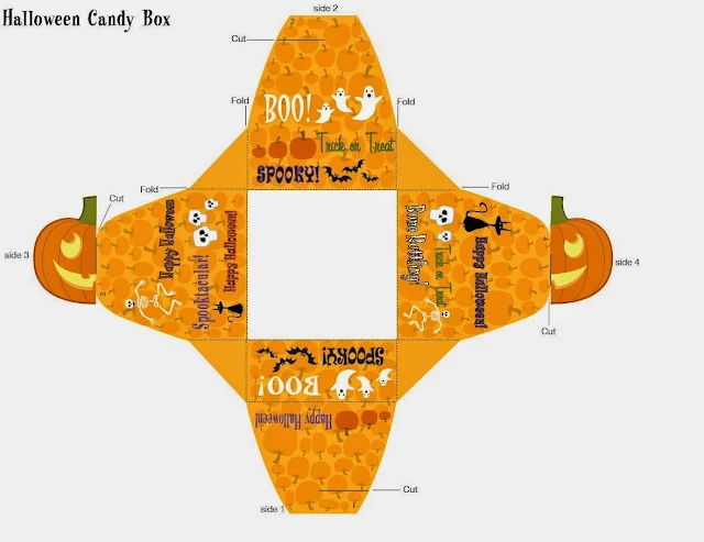 Halloween: Free Printable Boxes. 