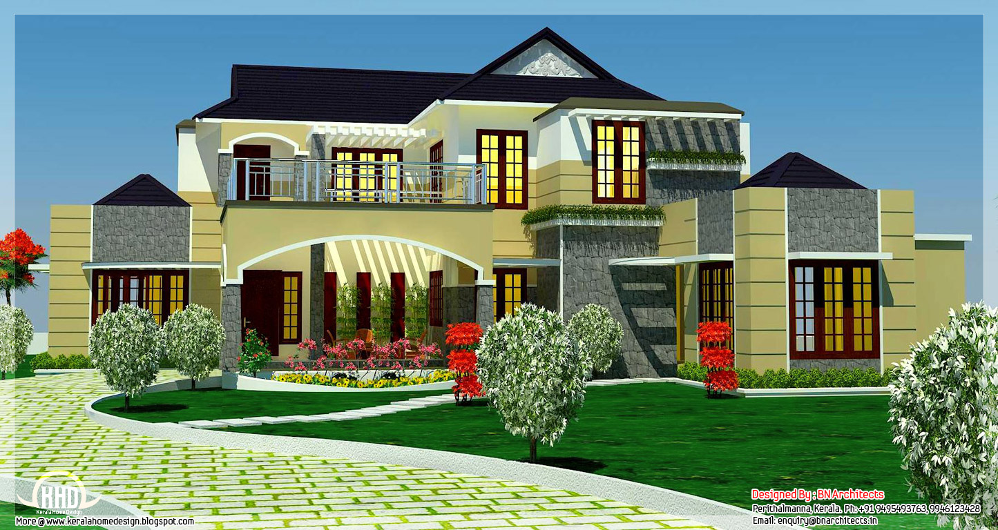 5 Bedroom luxury  home  in 2900 Sq feet Kerala home  