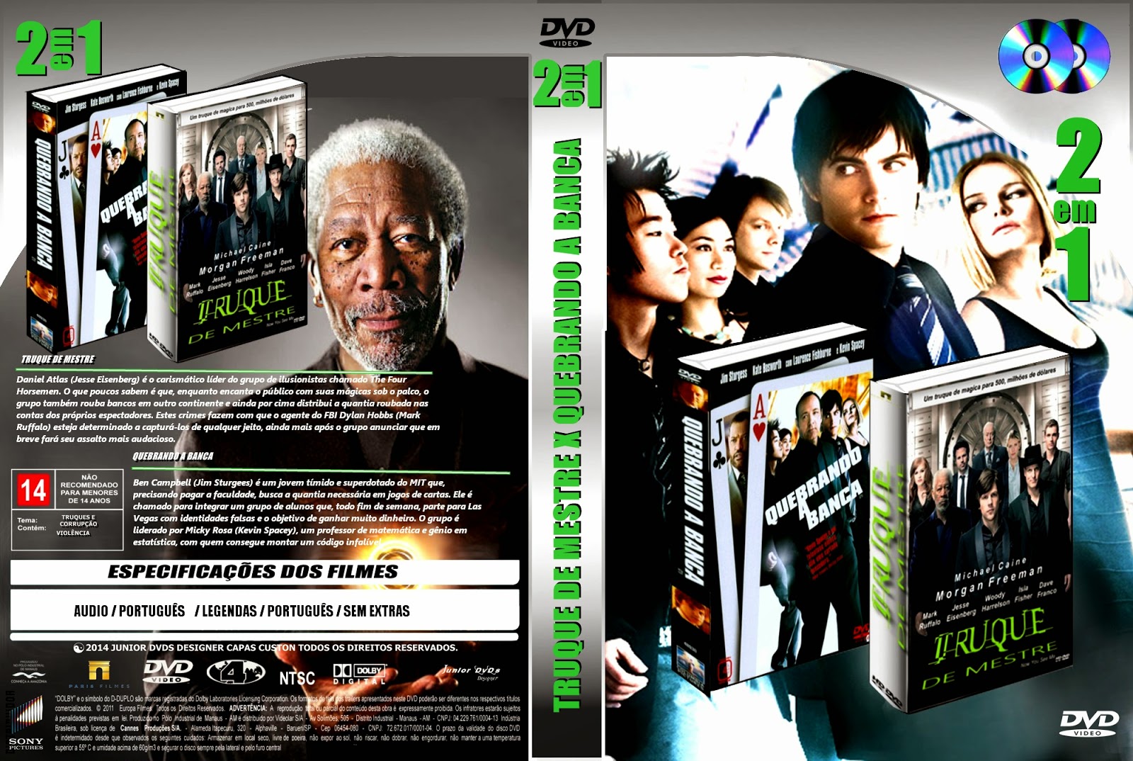 JUNIOR DVDS : CAPA DO FILME TRUQUE DE MESTRE X QUEBRANDO A ...