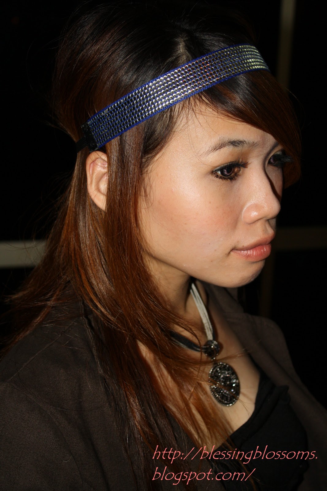 Orange Blingbling headband