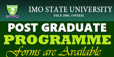 IMSU Postgraduate Admission Form 2017/2018 | Imo State University Master's Degree Program