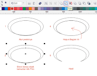 Kumpulan Tutorial, tutorial corelDRAW, membuat logo Telkomsel,  belajar membuat logo, desain grafis, belajar corelDRAW.