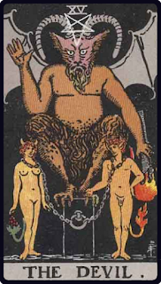 XV - The Devil - Tarot Card from the Rider-Waite Deck