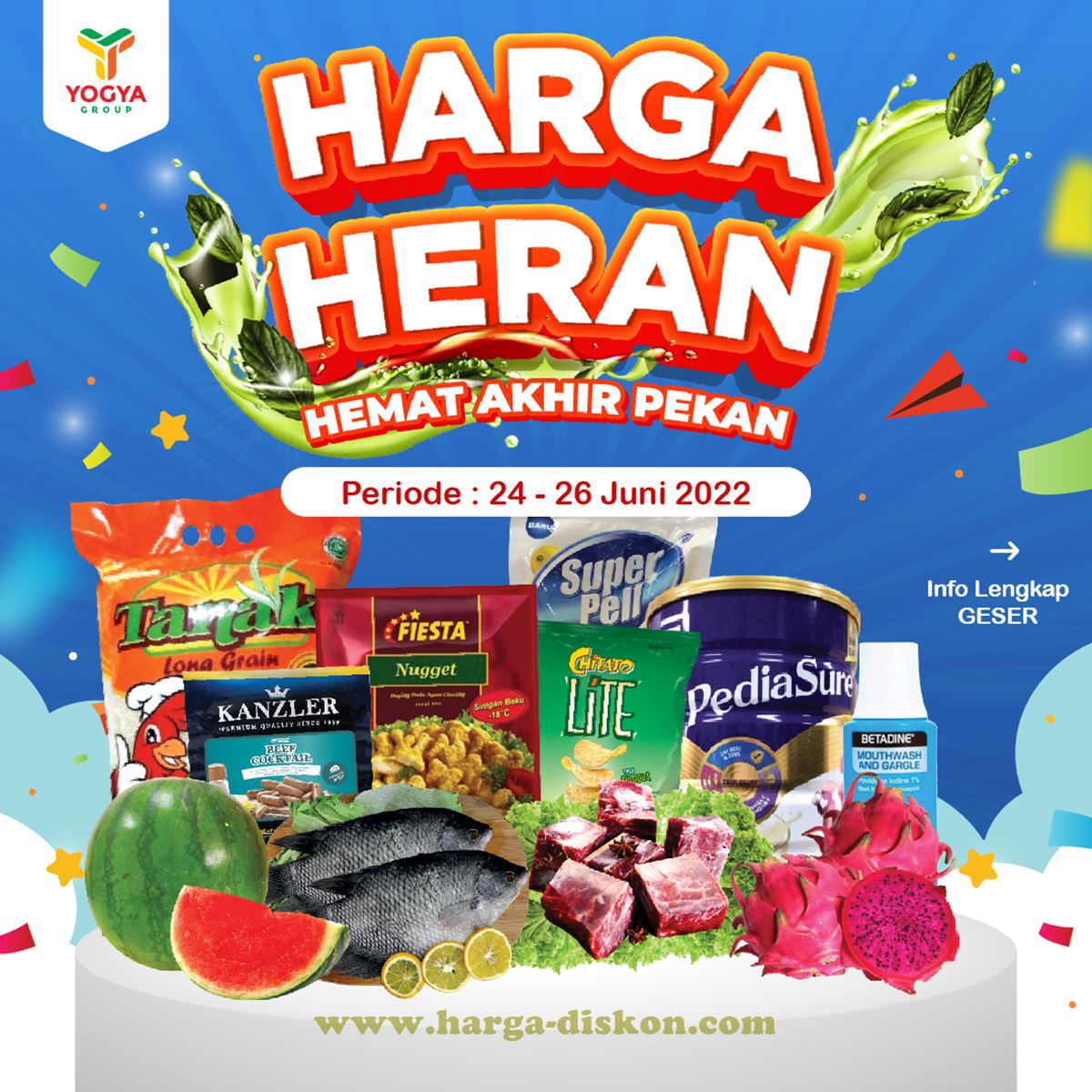 Promo Toserba YOGYA Akhir Pekan Weekend Promo JSM 24 - 26 Juni 2022