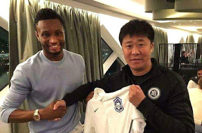 Mikel Obi completes move to Chinese Super League side Tianjin TEDA (PHOTO) 
