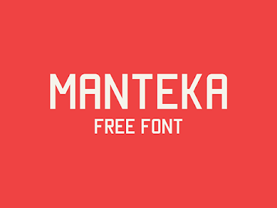 Download Manteka Font untuk Flat Design