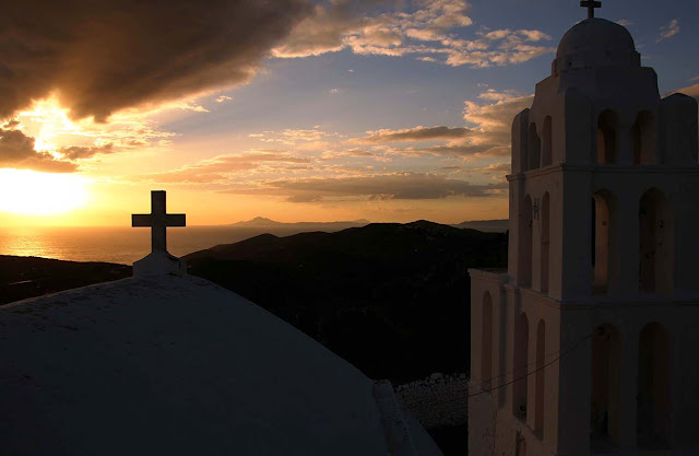 coucher de soleil, sunset, vacances folegandros