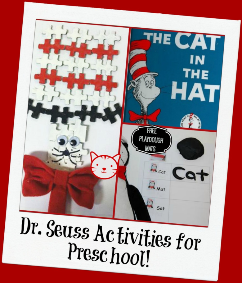Dr Seuss Activities for Toddlers - Cat in the Hat craft