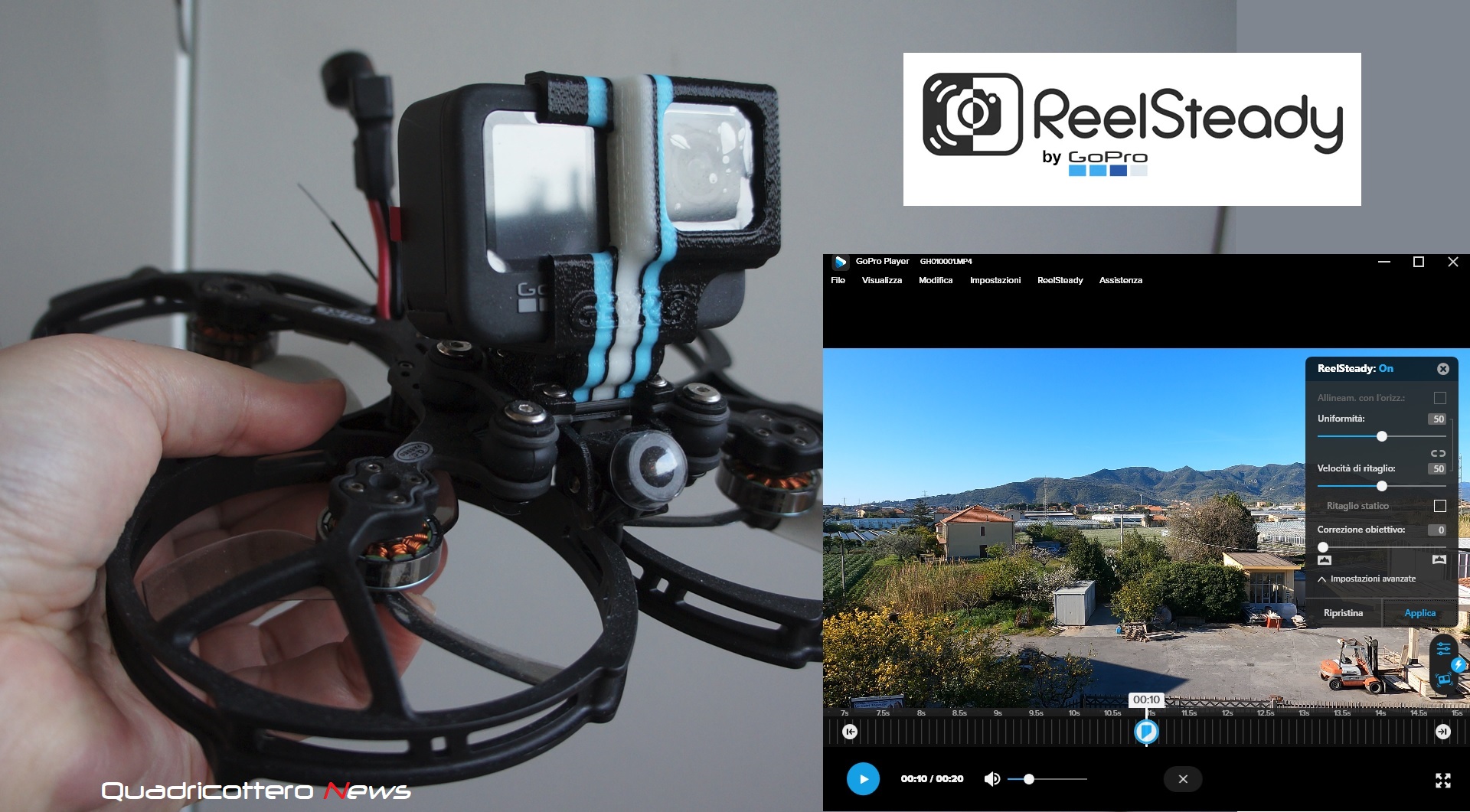 FPV Drone, GoPro rilascia ReelSteady 2