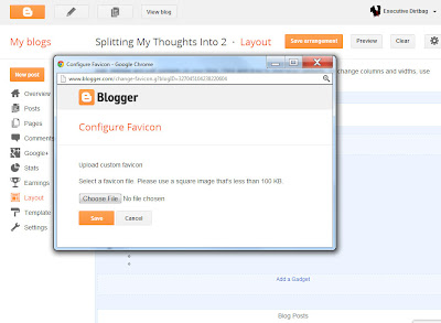 Adding Favicon in Blogger