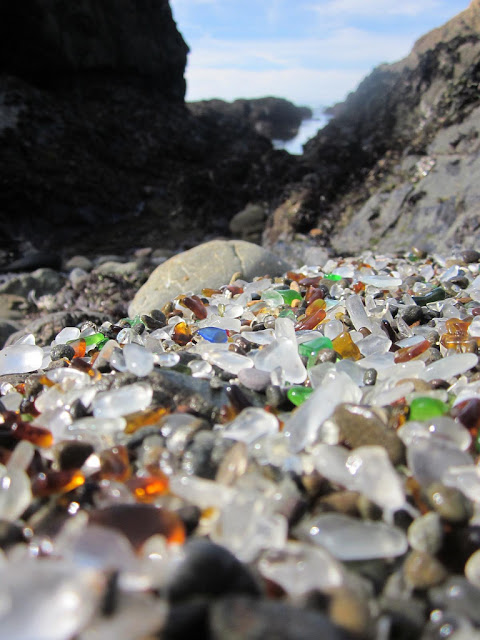 california glass beach photos