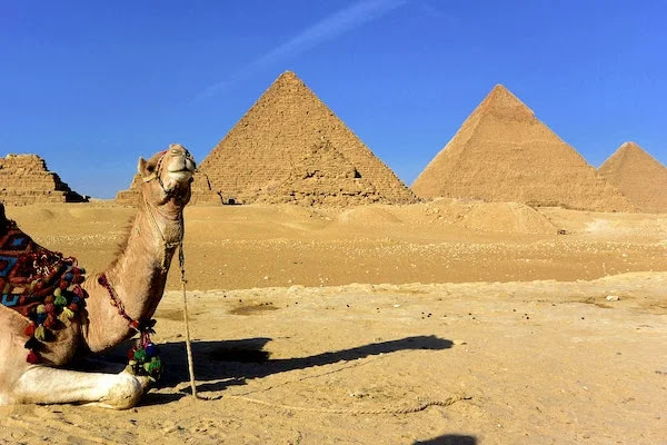 The pyramids of Giza