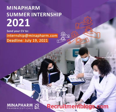Minapharm Pharmaceuticals summer Internship 2021