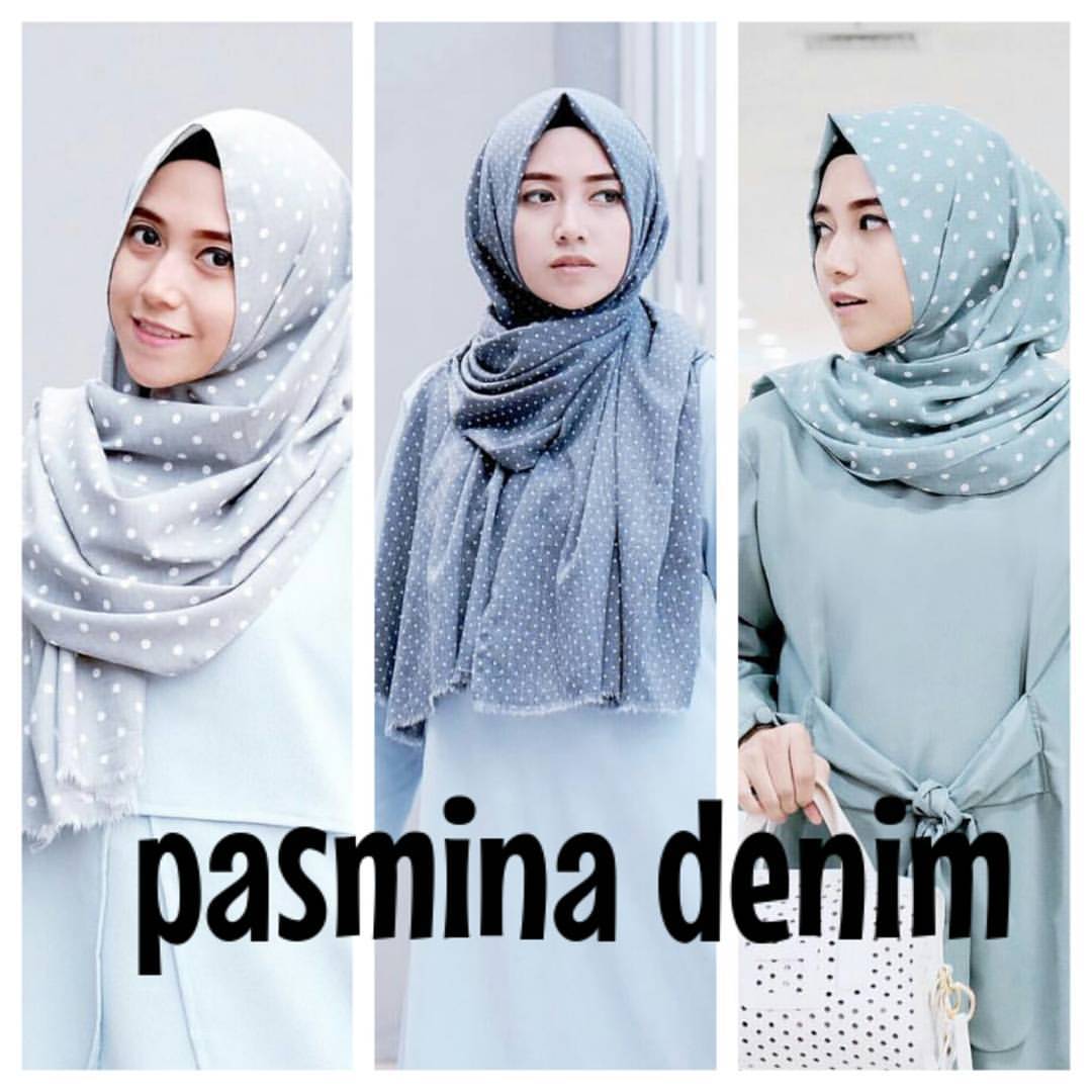 88 Ide Tutorial Hijab Pashmina Motif Garis Untuk Kalian Tutorial