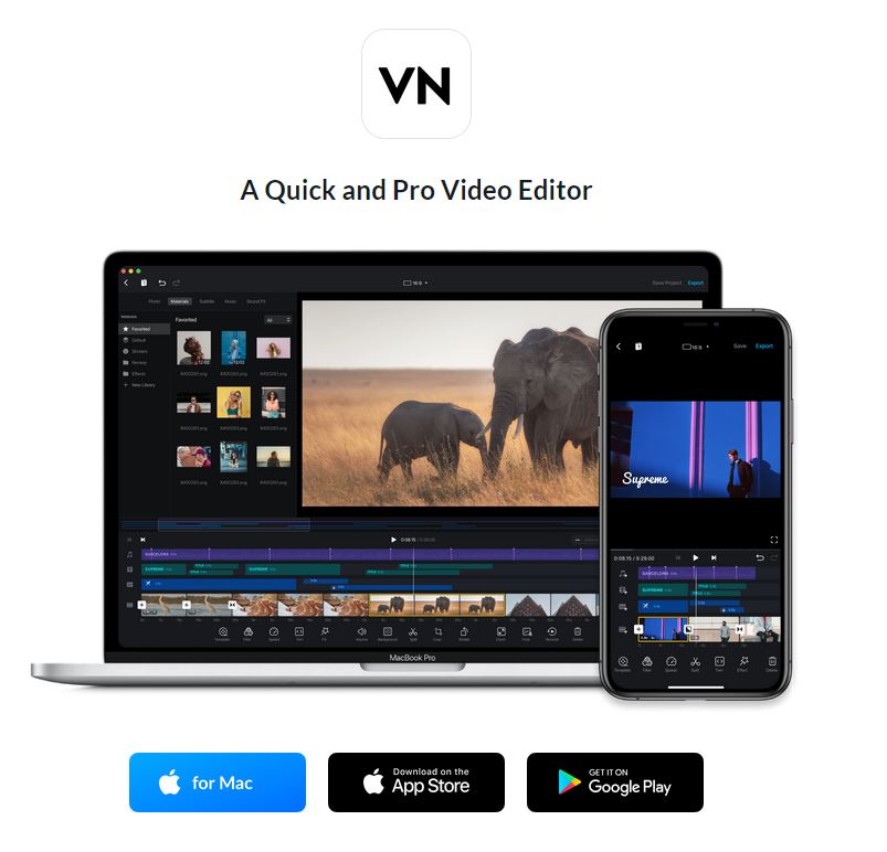 vn video editor gratis