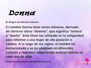 significado del nombre Donna