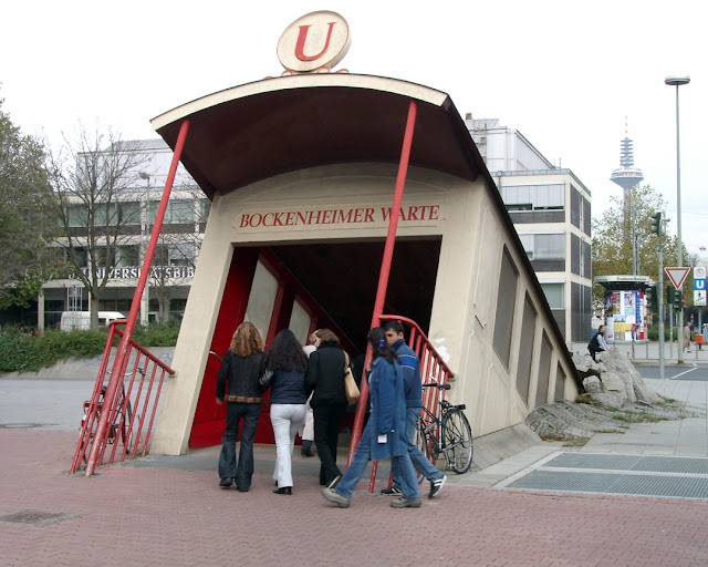 Bockenheimer Warte metro station, Senckenberganlage, Frankfurt