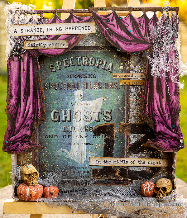 Layers of ink - Halloween Shadow Box Tutorial by Anna-Karin Evaldsson.