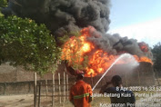 Gudang Penimbunan Minyak Ilegal di Batang Kuis Terbakar