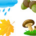 Autumn icons vector