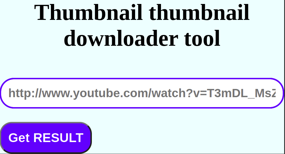 Download Youtube video thumbnail using JavaScript