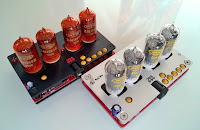 Nixie tube clocks, back