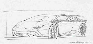 Lamboghini drawing adn sketches