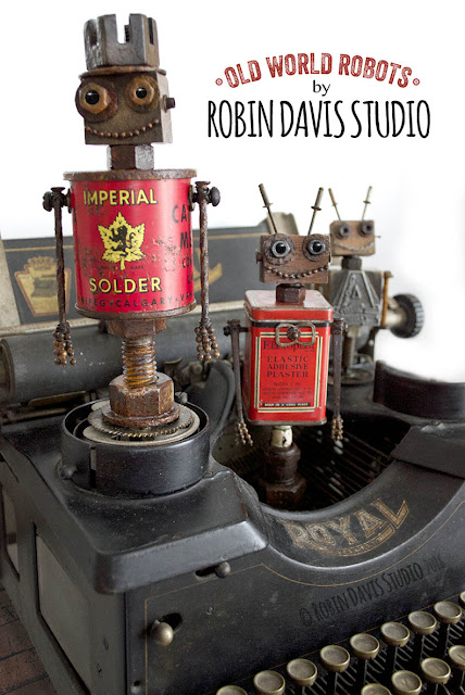 Found Object Robots by Robin Davis Studio