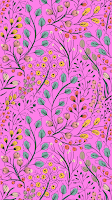 Floral Pattern Preppy Wallpaper