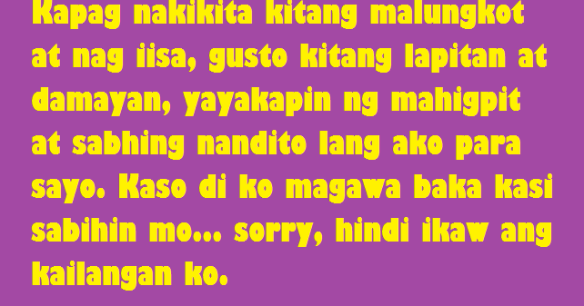 Hugot Love Quotes for Heartbroken - Tagalog  Love Quotes 