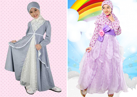Model Baju  Muslim  Anak Perempuan Terbaru 2019