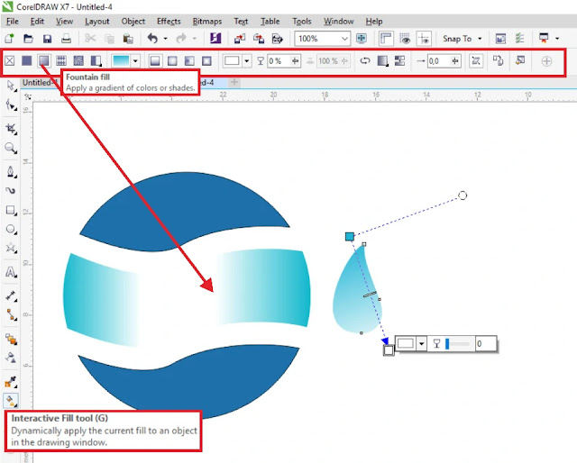 cara mengisi warna di coreldraw