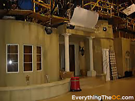 the o.c. cohen house front of house set backstage behind the scenes photo